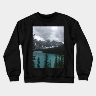 Canadian Rockies Lake and Mountain Landscape - 1 Crewneck Sweatshirt